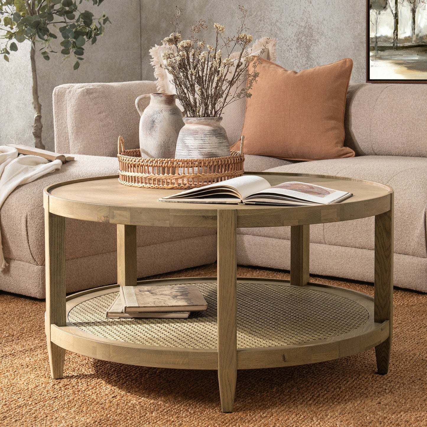 Devin - Solid Wood Round Table
