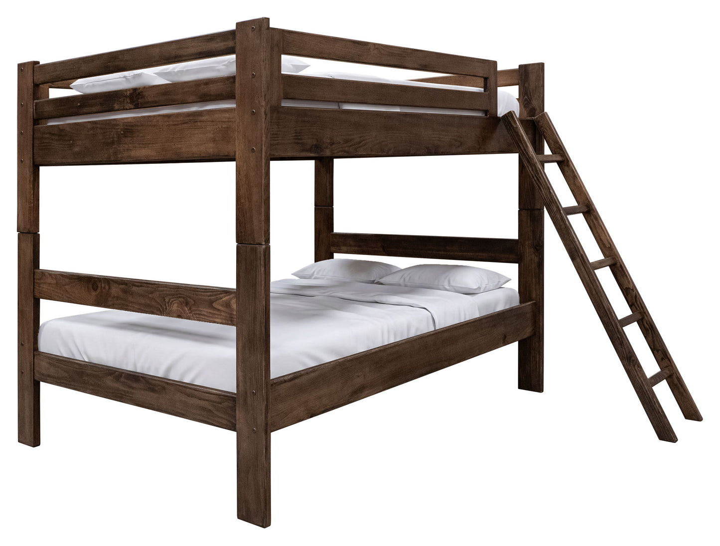 Forte - Top Bunk Bed Full Over Full - Brown