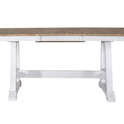 Lindsey Farm - Trestle Table Base - Weathered White