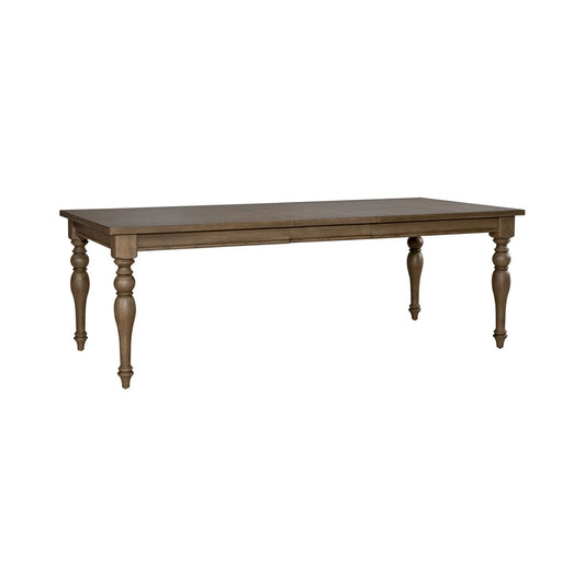Americana Farmhouse - Wood Rectangular Leg Table - Light Brown