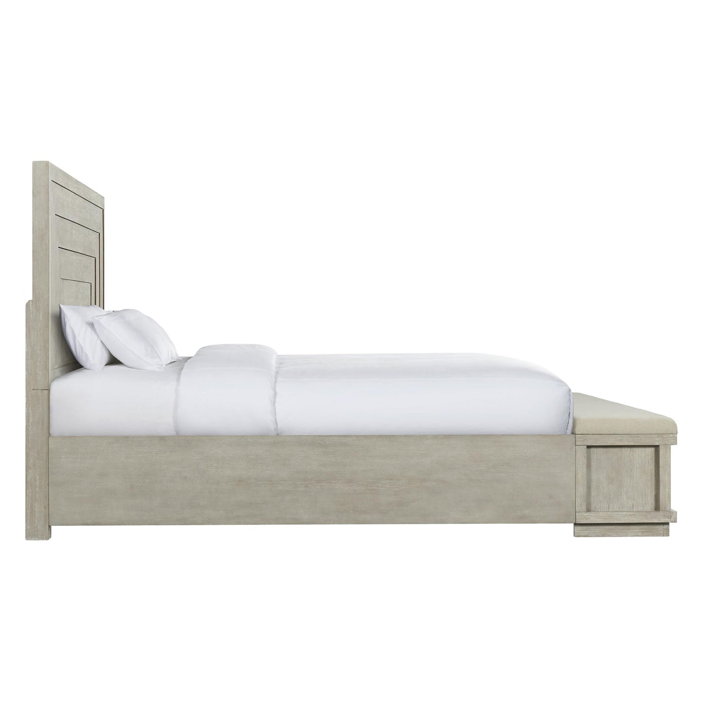 Cascade - California King Storage Bed Rails - Dark Gray