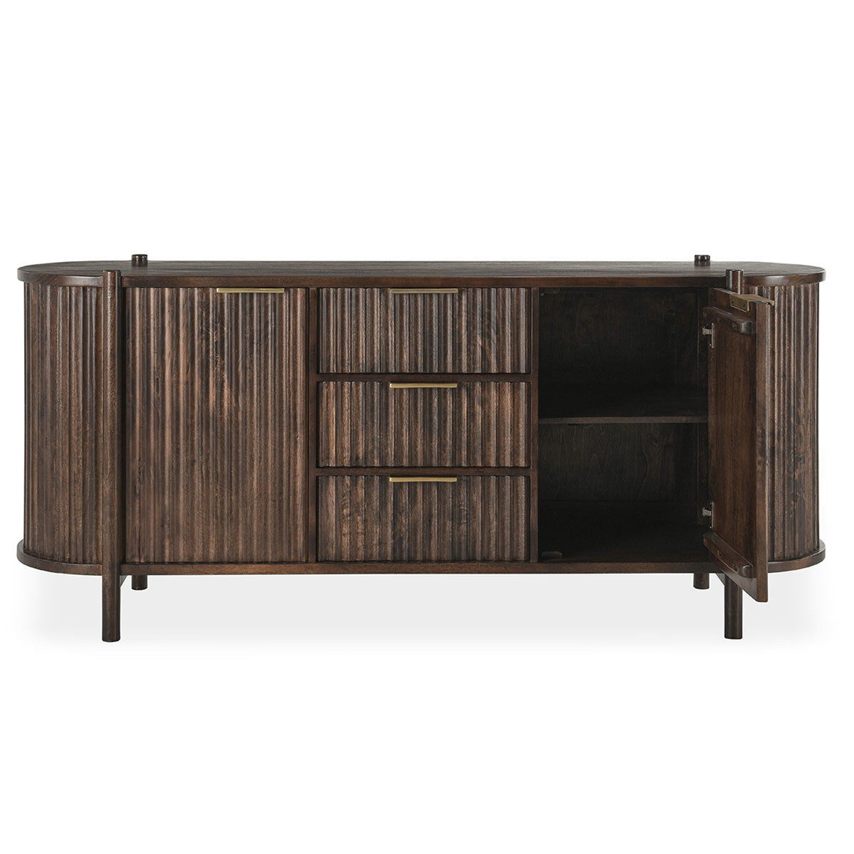 Redford - 2 Door 3 Drawer Buffet - Brown