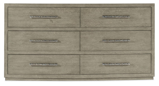 Linville Falls - Chimney Gap 6-Drawer Dresser - Gray