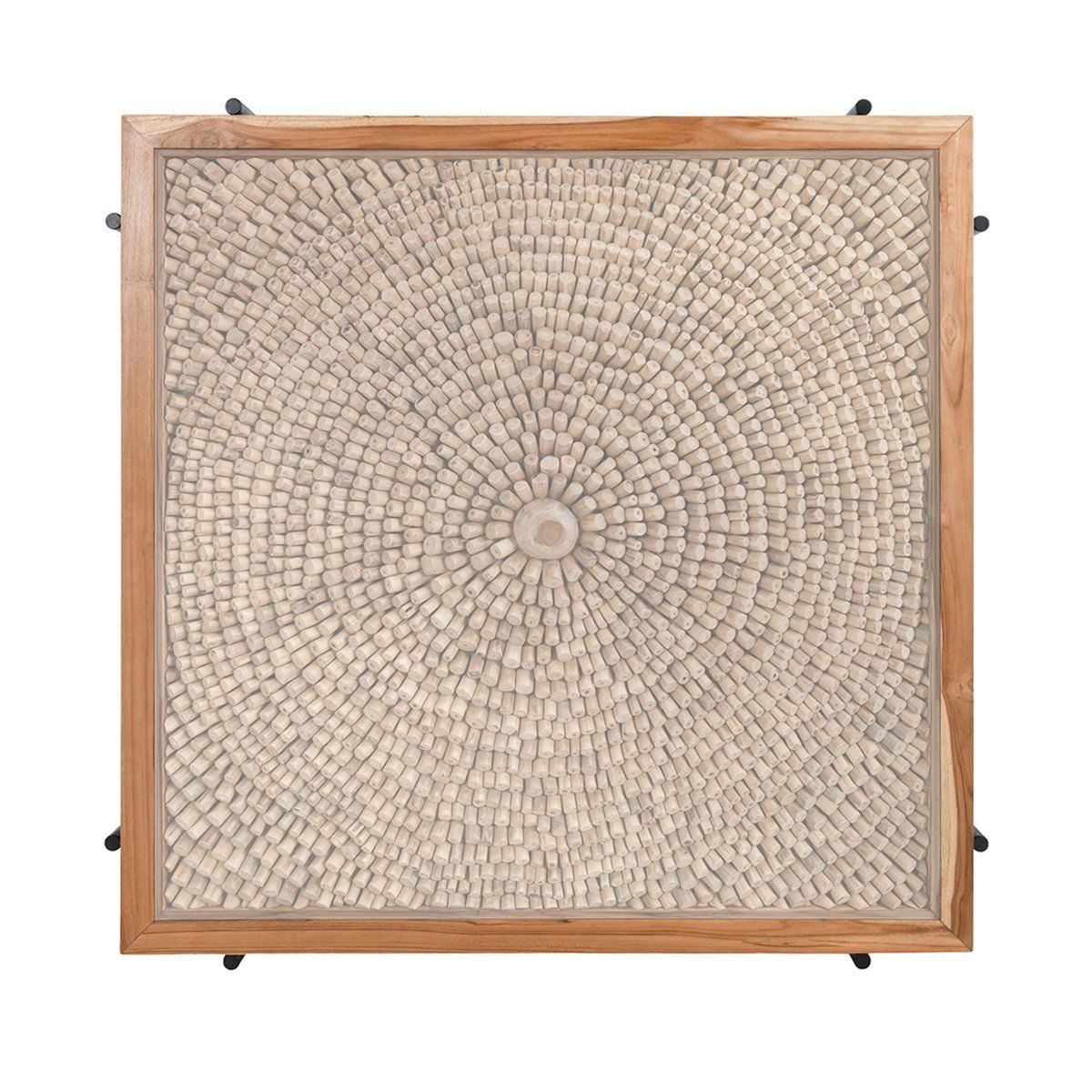 Cyrus - Square Coffee Table - Natural / Black