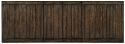 American Life - Roslyn County Trestle Dining Table With Leaves - Dark Brown