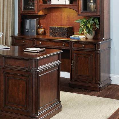 Brayton Manor - Jr Executive Credenza Top - Dark Brown