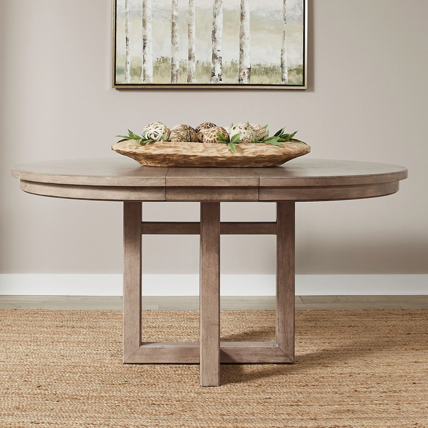 Proximity Place - Round Pedestal Table Top - Brown