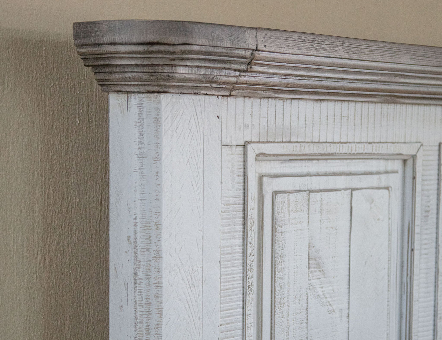 Luna - Queen Headboard - Off-White / Gray