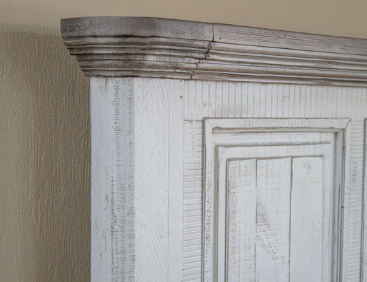 Luna - Queen Headboard - Off-White / Gray