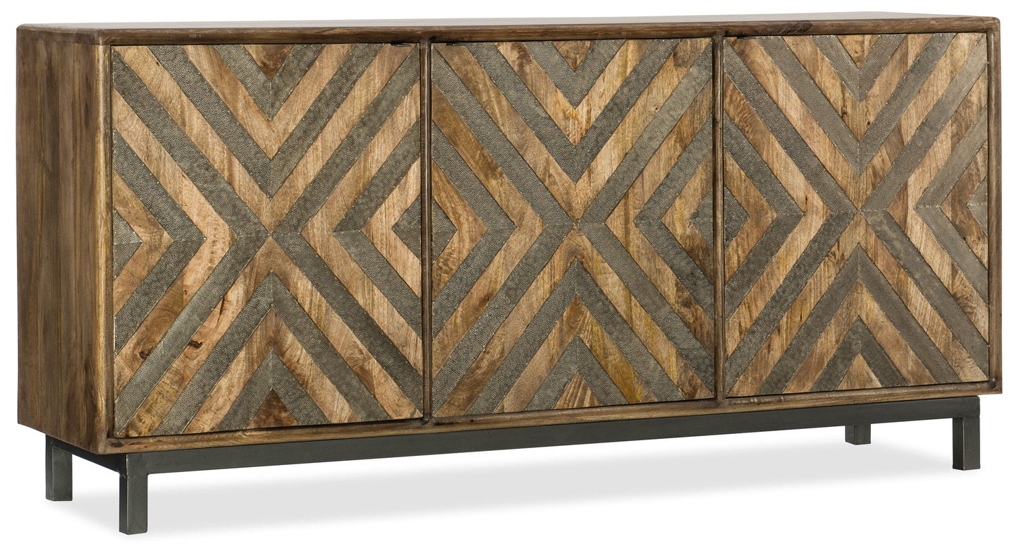 Commerce And Market - 69" Serramonte Entertainment/Accent Console - Light Brown