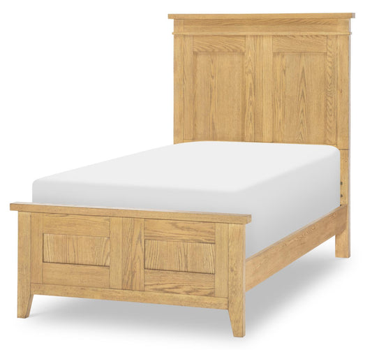 Today's Traditions - Twin Panel Footboard With Slats - Natural Hickory