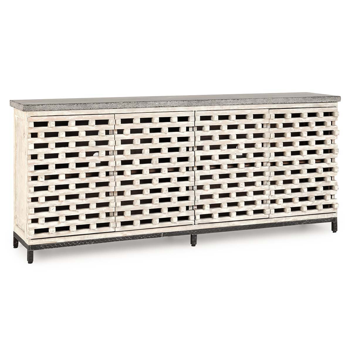 Virginia - 4 Door Sideboard - Vintage Cream