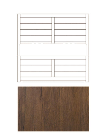 Lake House - Twin / Full Panel Side Rails - Pinecone