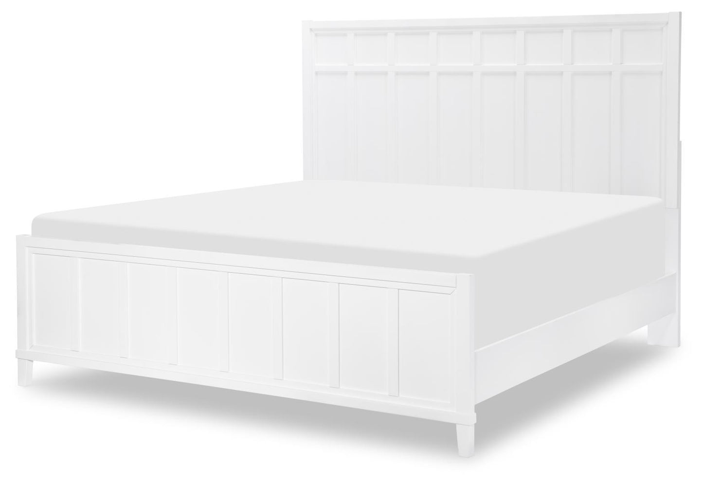 Horizons - Full Panel Headboard - Alabaster