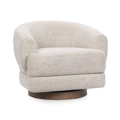 Chassia - Swivel Accent Chair - Pearl Silver