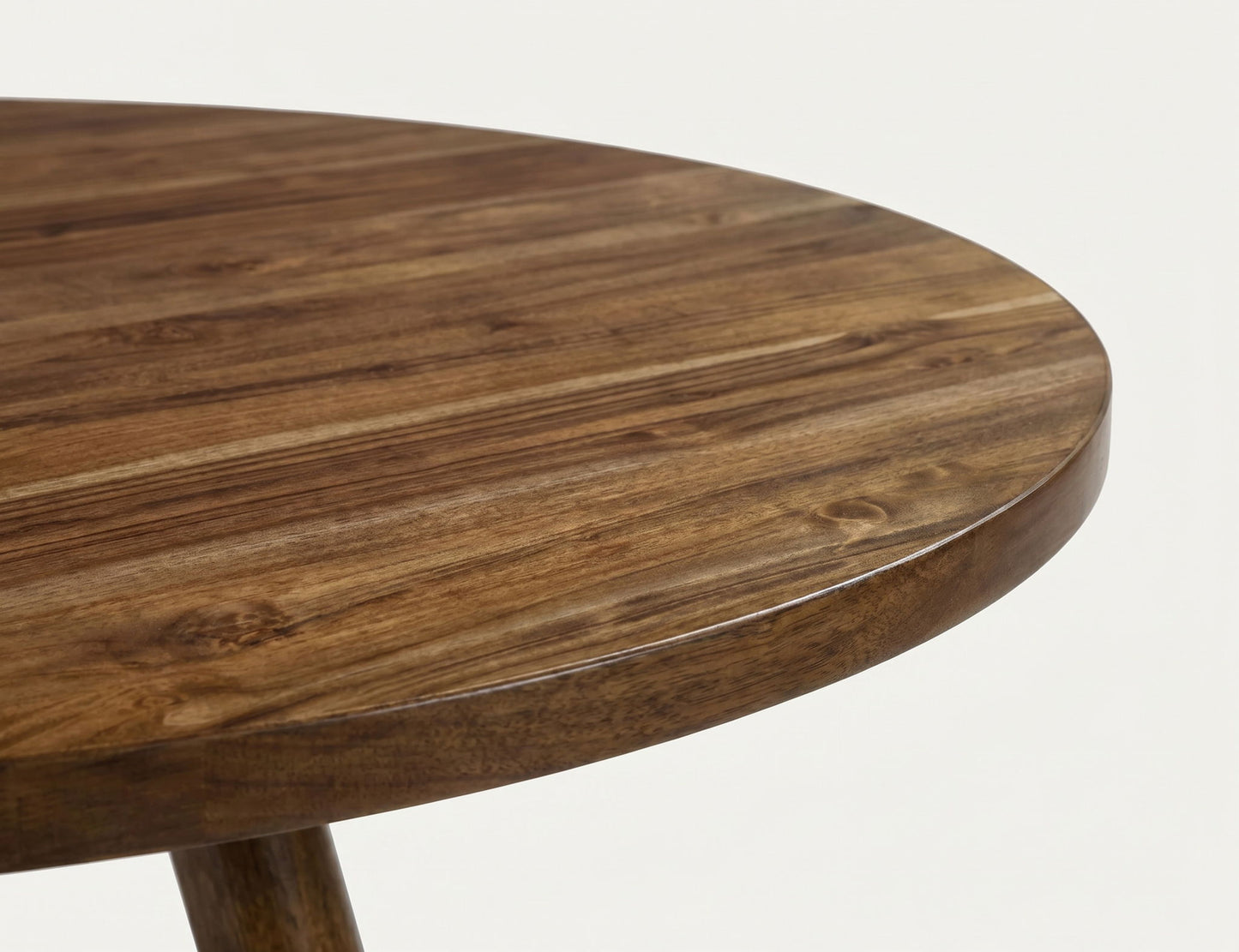 Silver - Round Table Top - Brown