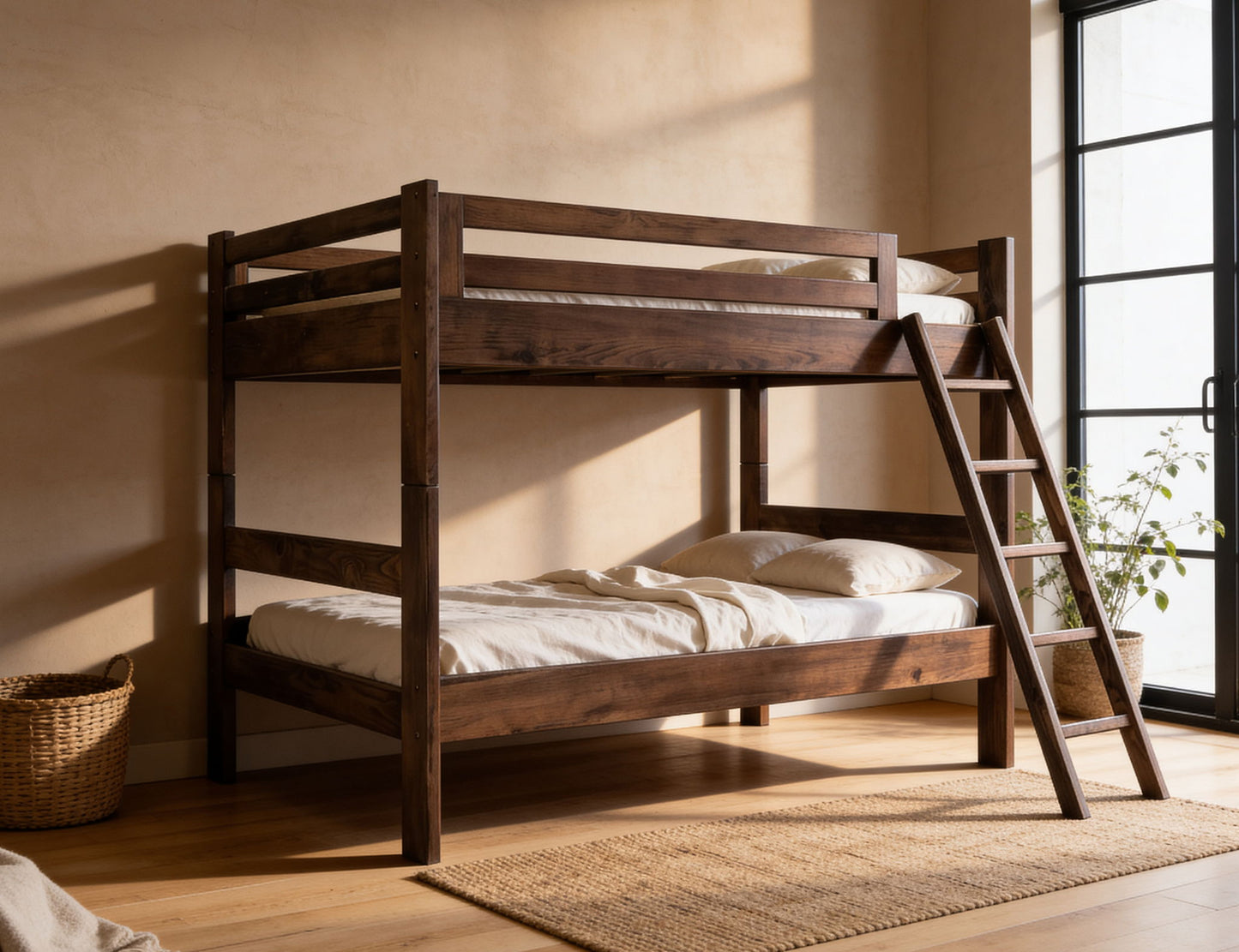 Forte - Top Bunk Bed Full Over Full - Brown
