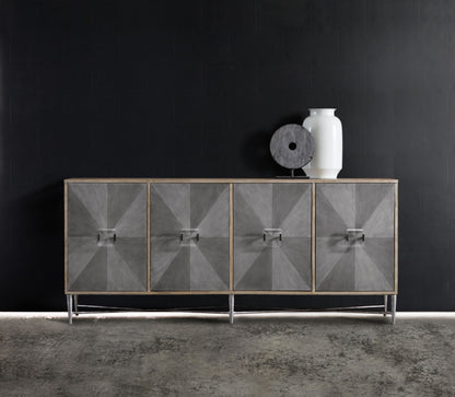 Melange - Zola Four-Door Credenza - Light Brown