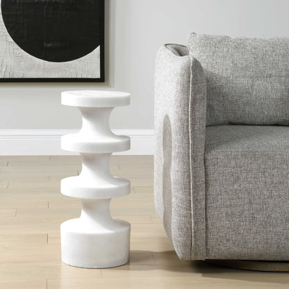 Balian - Outdoor Stone Drink Table - White