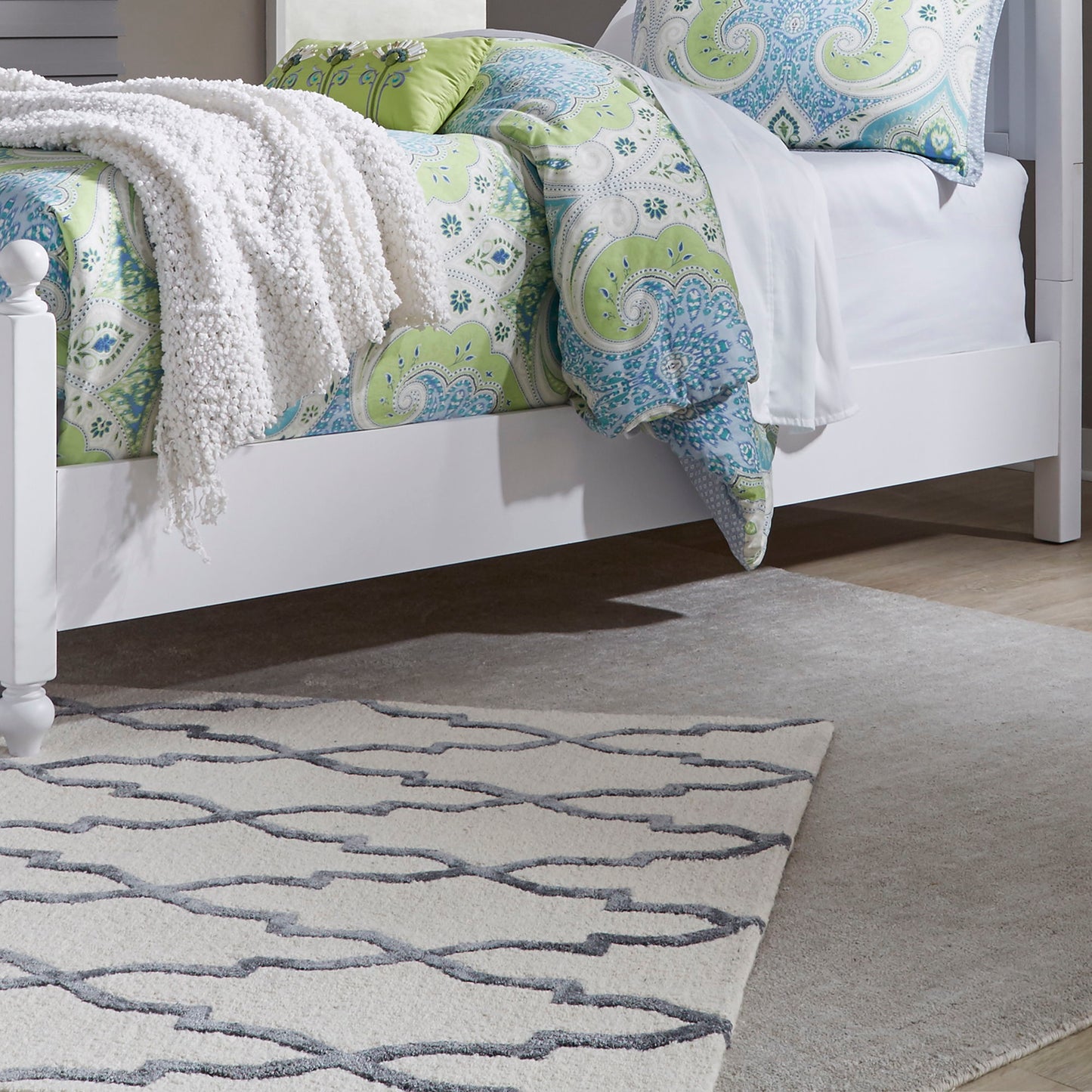 Cottage View - Panel Bed Rails - White