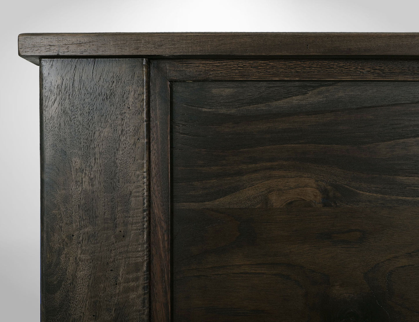 Teak - Queen Headboard - Oil Black