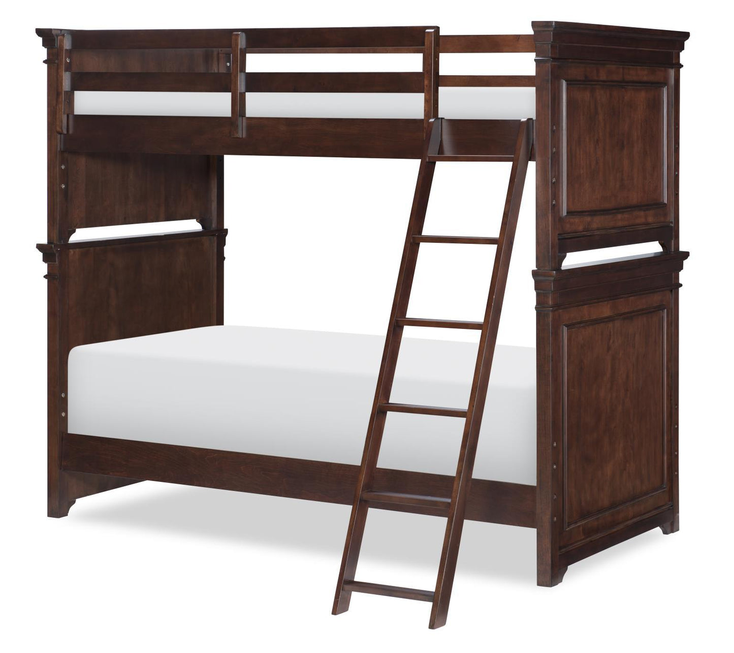 Canterbury 2.0 - Bunk Headboard And Footboard Twin Over Twin - Warm Cherry