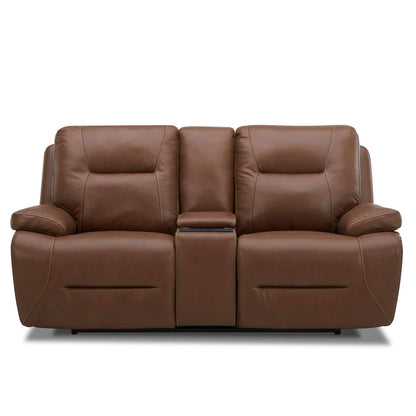 Cameron - Loveseat With Console P3 & ZG - Saddle
