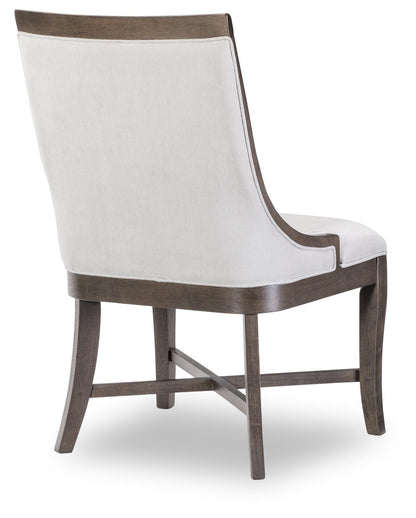 Lancia - Upholstered Side Chair (Set of 2) - Charred Oak