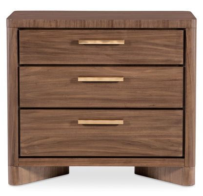 Eleana - Three Drawer Nightstand - Light Caramel