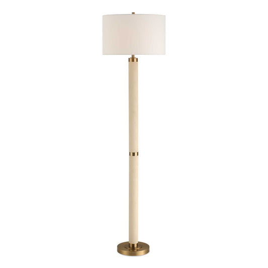 Wessex - Floor Lamp - Gold / White
