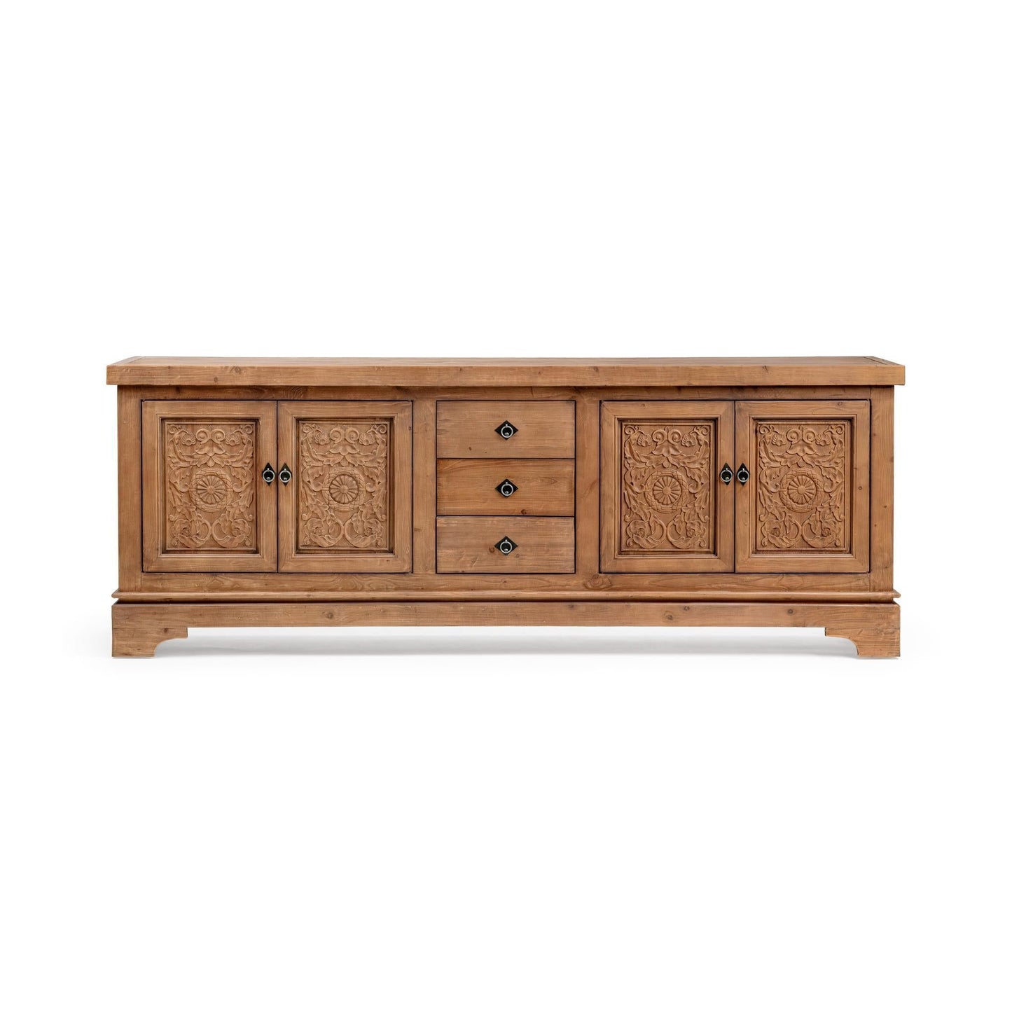 Amita - 3 Drawer 4 Door Cabinet - Brown