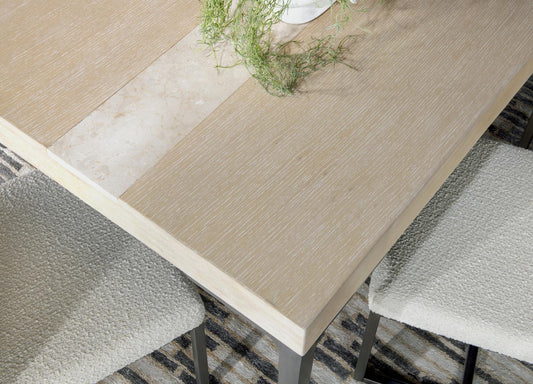 Biscayne - Table Top With Stone Insert - Malabar With Alabaster Fronts