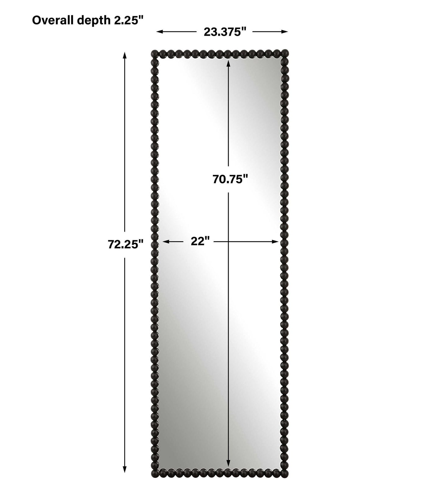 Serna - Tall Mirror - Black