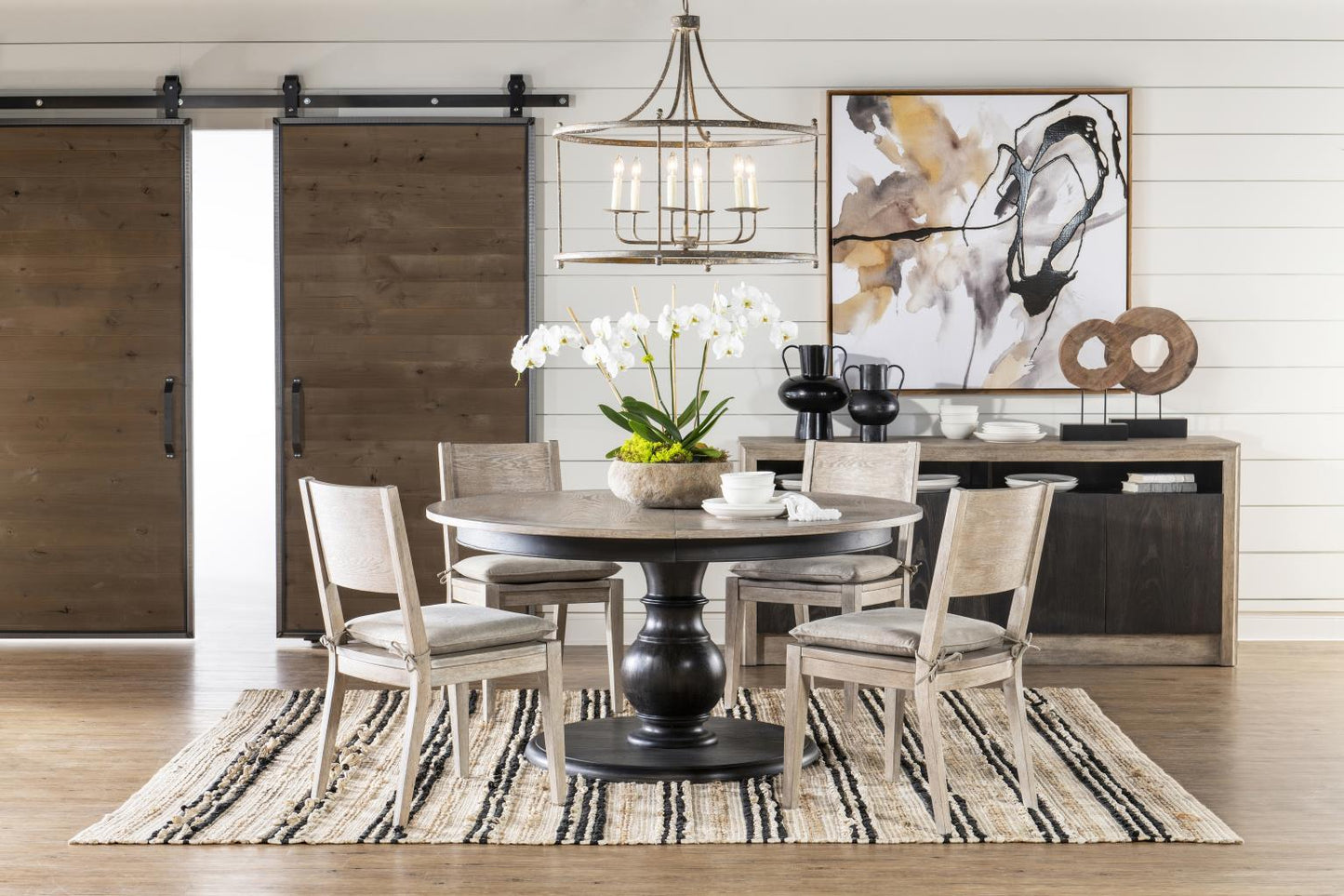 Halifax - Round Table Base - Flax And Java