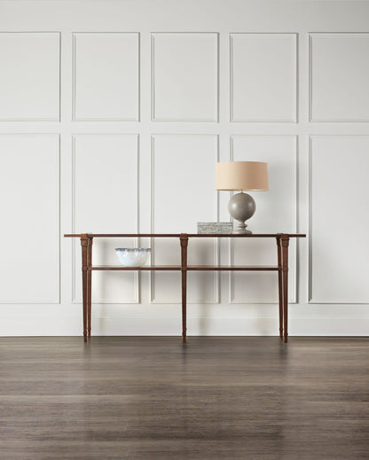 Commerce And Market - Skinny Console Table - Dark Brown