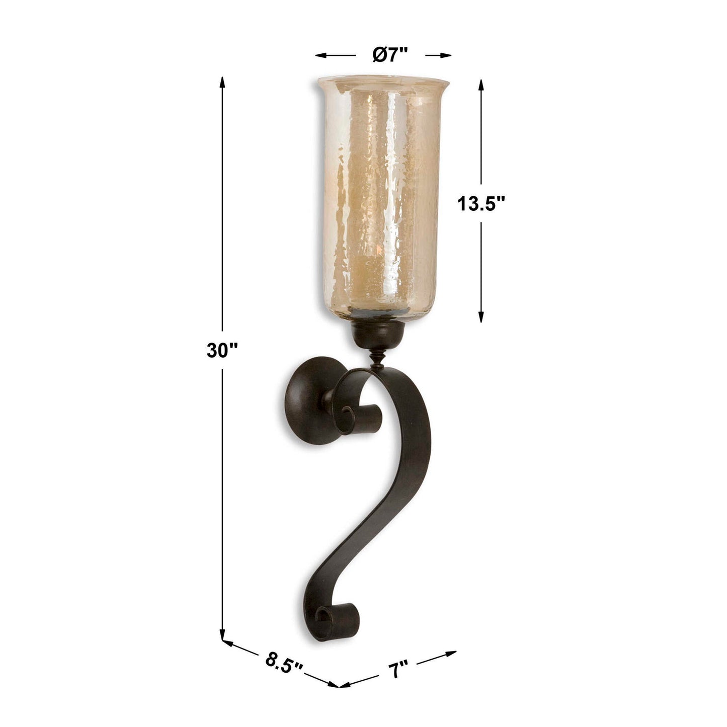 Joselyn - Candle Wall Sconce - Bronze