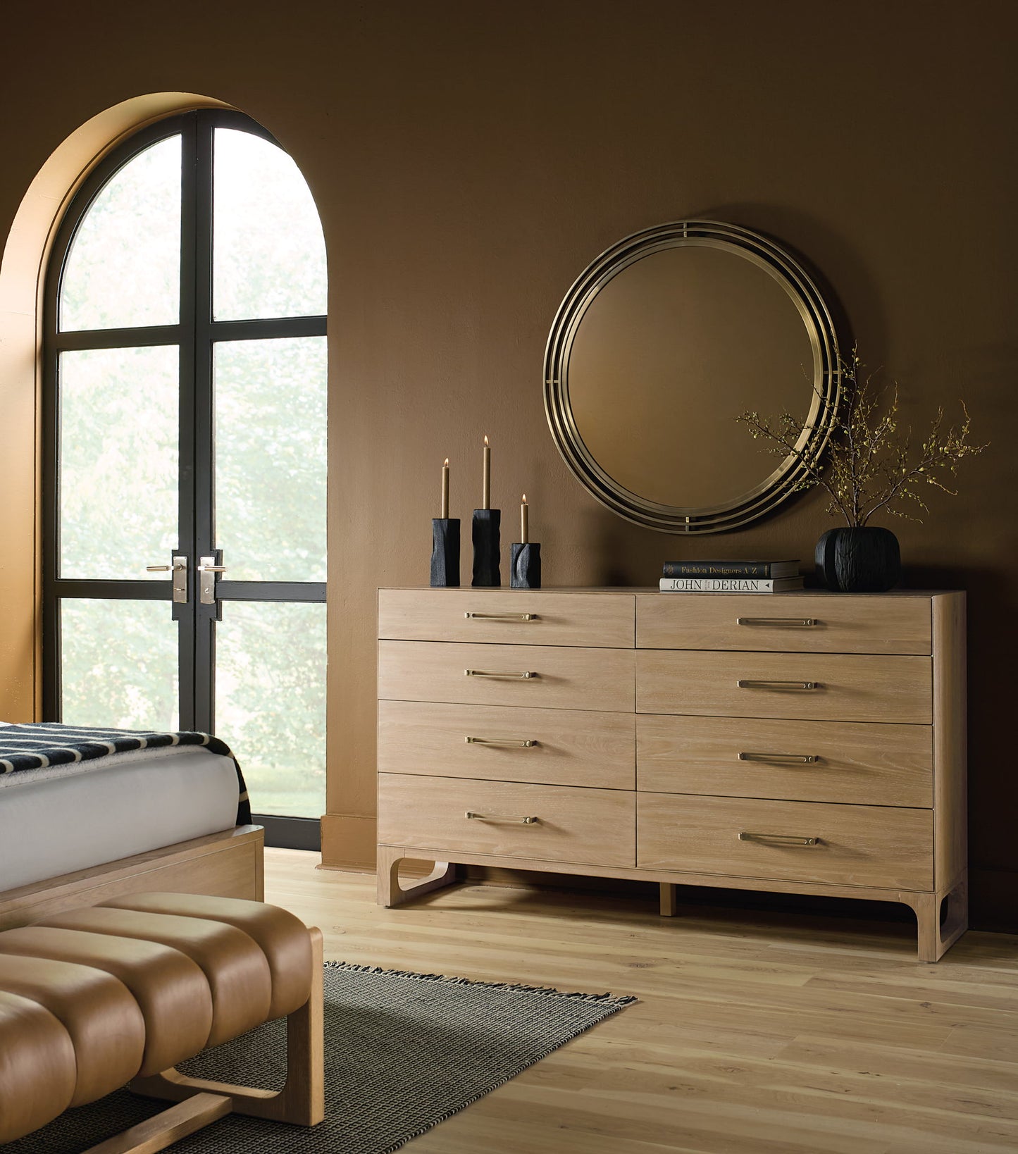 Banyon Bay - Round Mirror - Gold