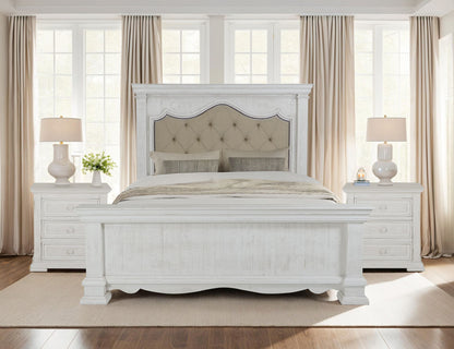 Bella - Queen Footboard - Vintage White