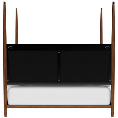Elsie - King Poster Headboard and Footboard - Dark Brown