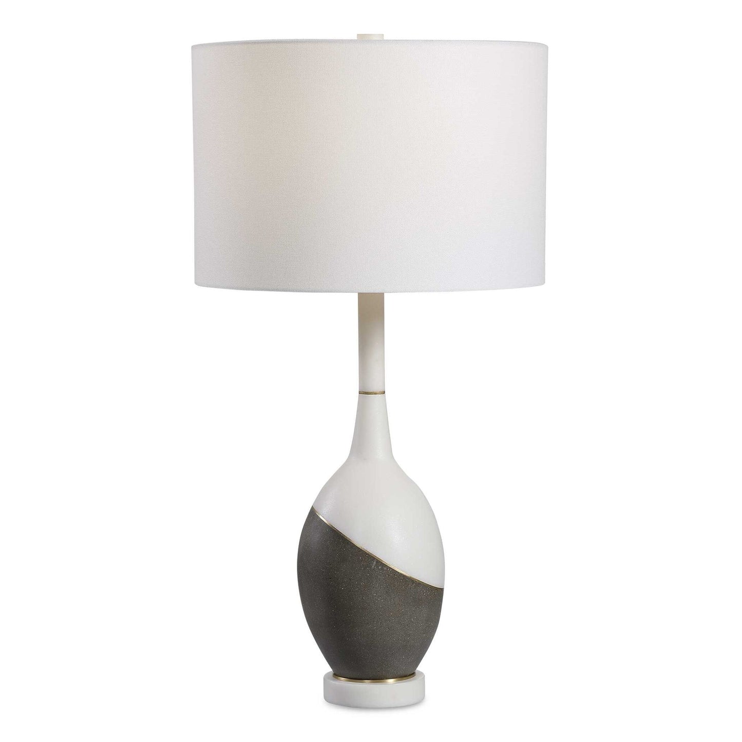 Tanali - Modern Table Lamp - White & Gray