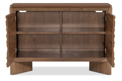 Eleana - Two Door Chest - Medium Wood