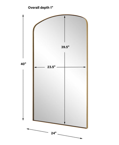Tordera - Arch Mirror - Brass