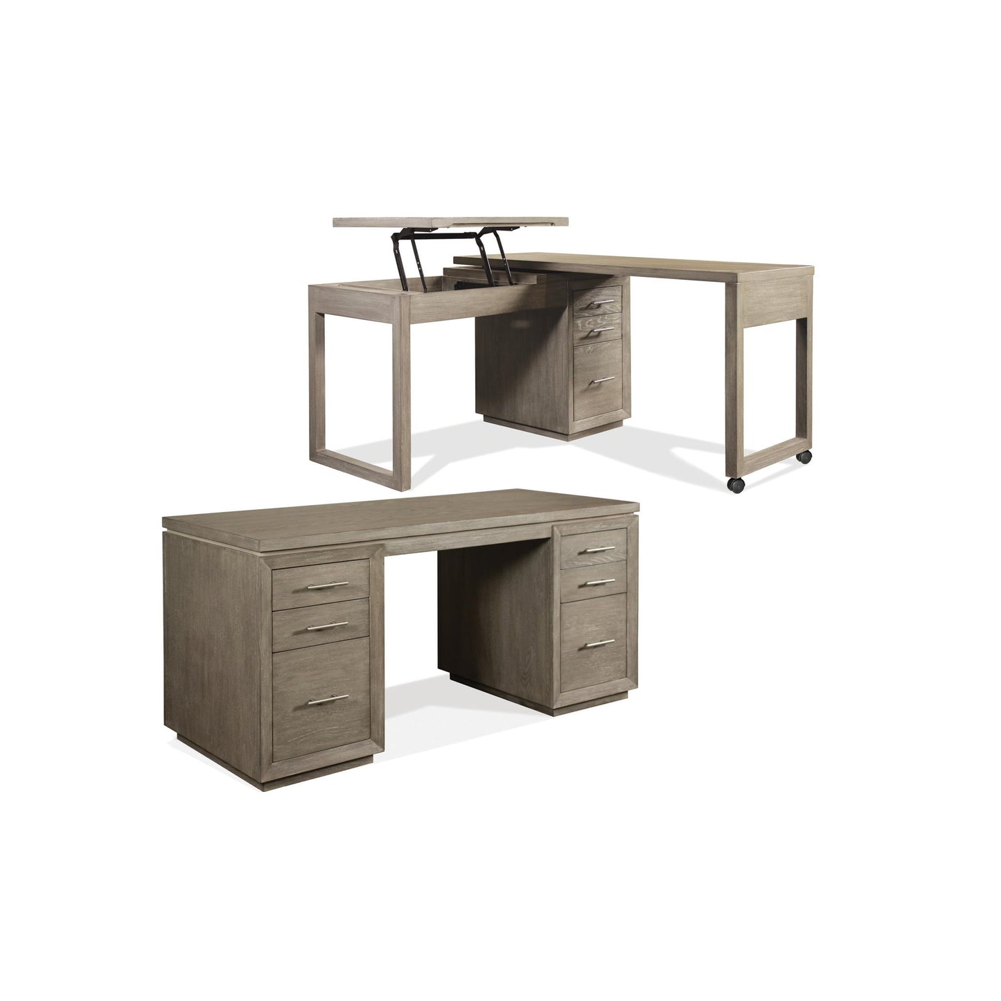 Prelude - Executive Desk - Light Brown