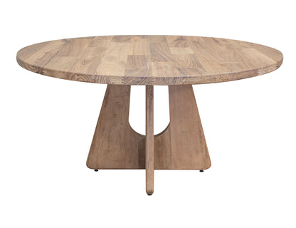 Natural Parota - Round Table Base - Brown Cappuccino