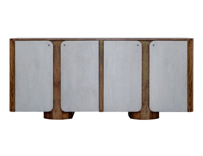 Nashville - 4 Door TV Stand/Console - Brown / Gray