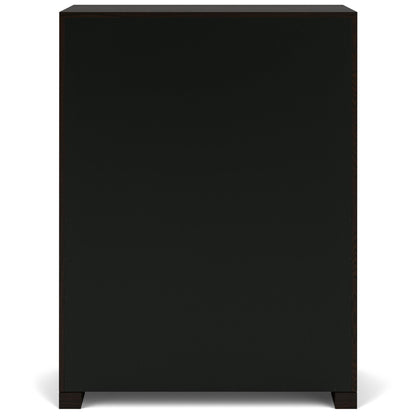 Lydia - Five Drawer Chest - Dark Brown