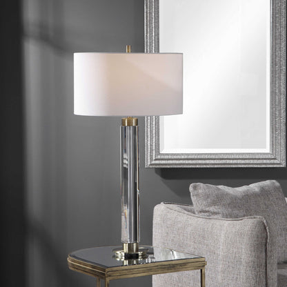 Davies - Modern Table Lamp - Pearl Silver