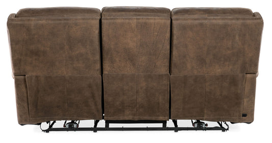 Wheeler - Power Sofa With Power Headrest - Dark Brown
