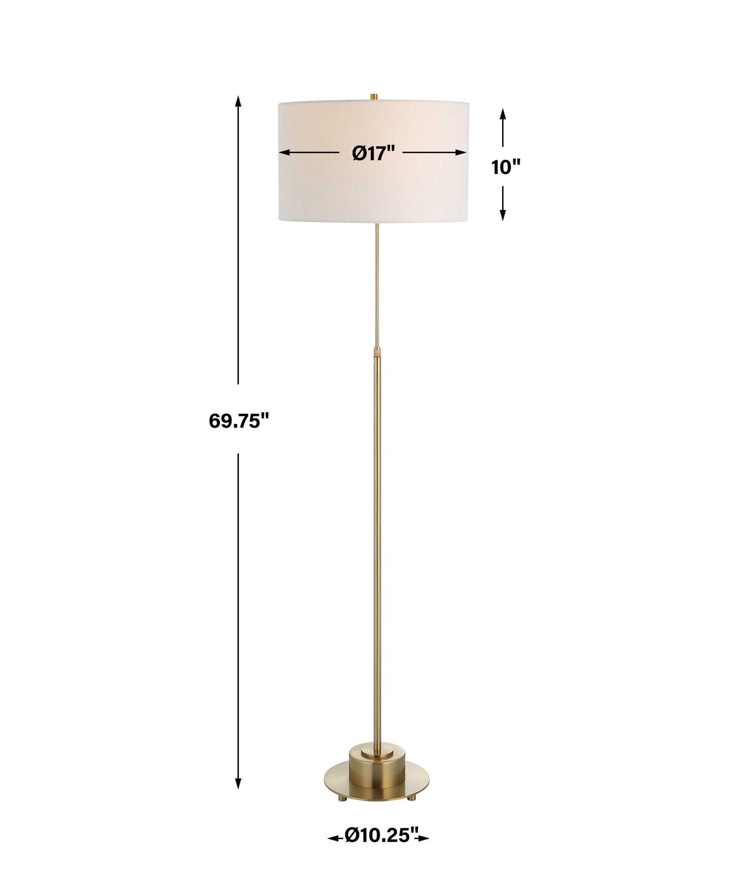 Prominence - Brass Floor Lamp