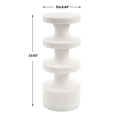 Balian - Outdoor Stone Drink Table - White